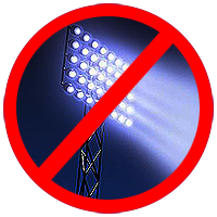 No lighting