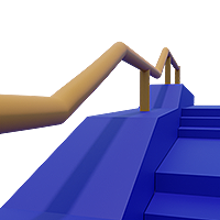 kinked handrail