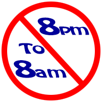 parking prohibited 8 pm to 8 am