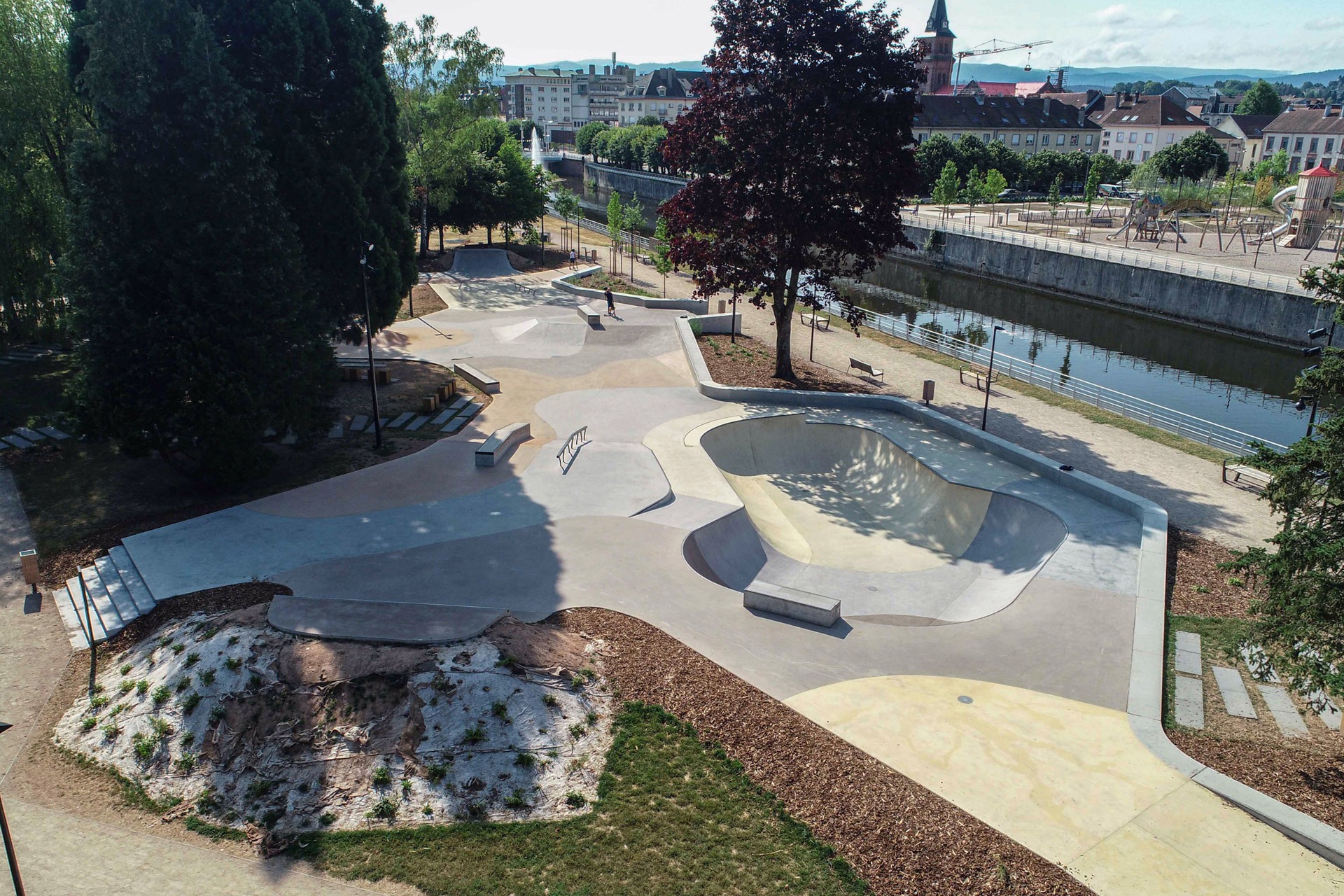Parc Jean Mansuy Saint Dié des Vosges Skate Spot