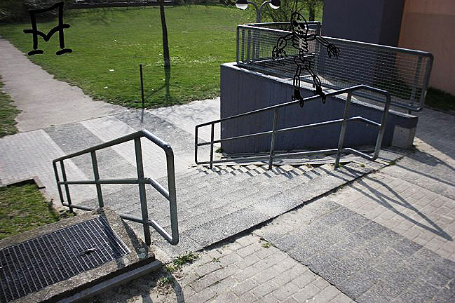 Bocklerpark Rail Berlin Skate Spot