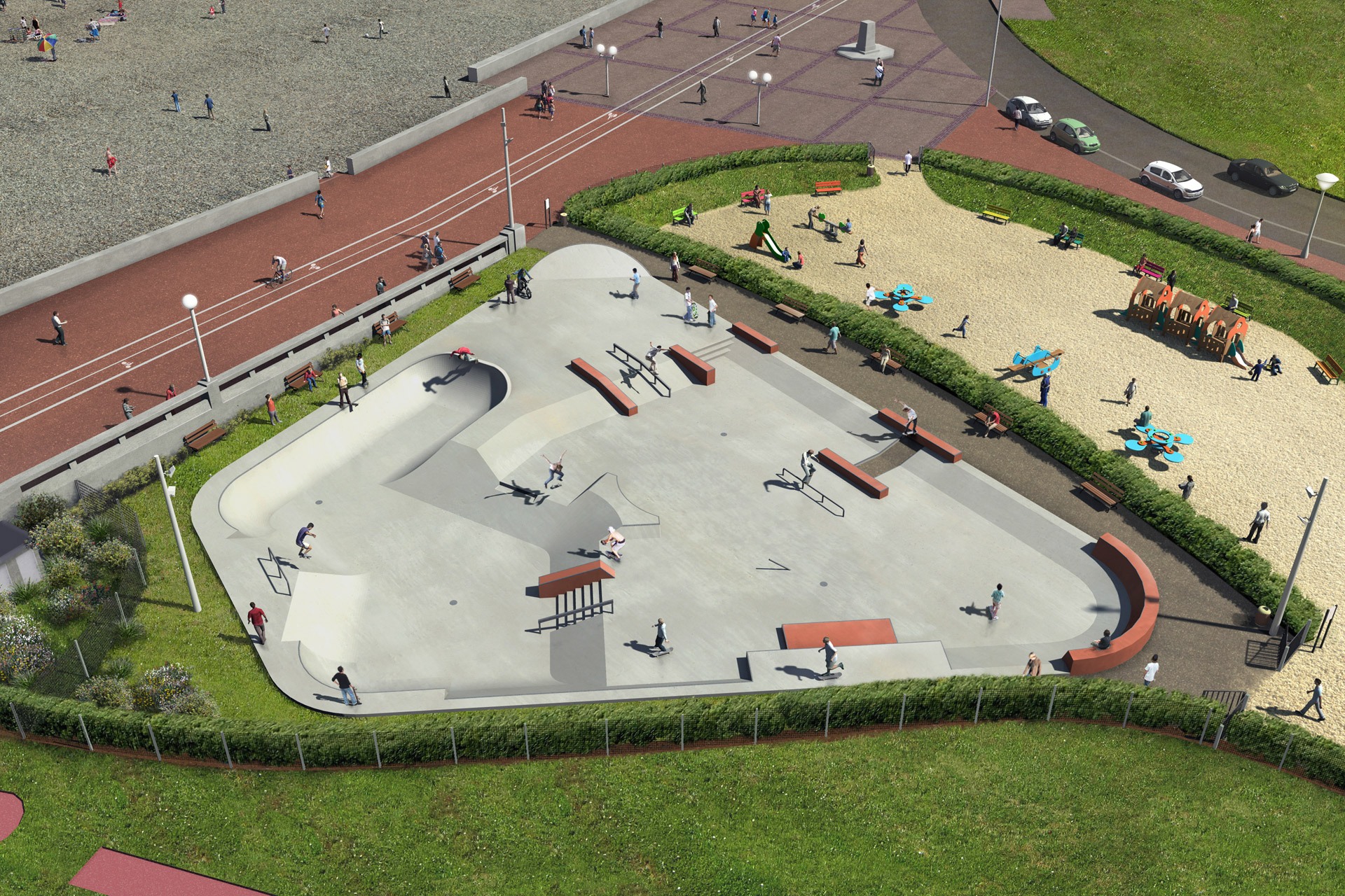 La Plage Skatepark Dieppe Skate Spot 4/5