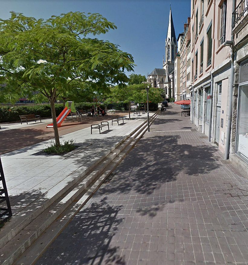 Place Crepu Spot Street Lyon Skate Spot 2/5